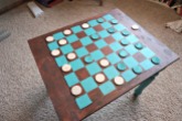 My checkerboard table - diy to be featured in an upcoming blog post!